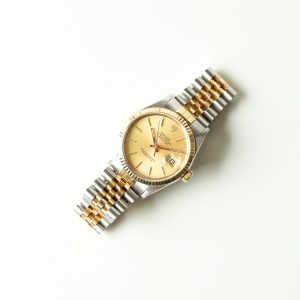 Rolex Datejust two-tone 16013 champagne dial watch